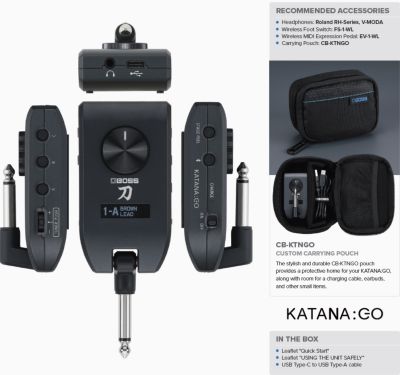 Boss Katana GO - Personal headphone guitar amp