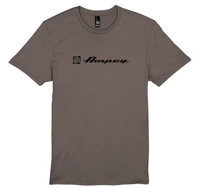 Ampeg Script and Clam Shell Tee in Grey (3XL)