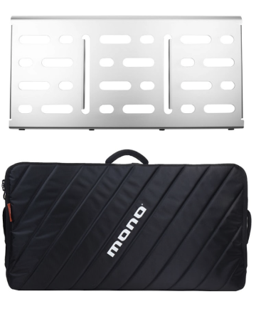 Mono Pedalboard Large, Black and Pro Accessory Case 2.0 in Black