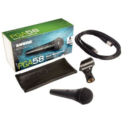 Shure PGA58 Alta Series Vocal Microphone with XLR Cable