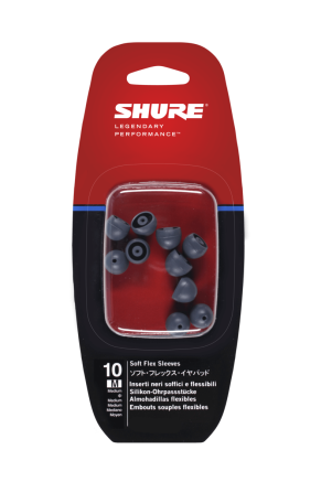 Shure EASFX1 Grey Soft Flex Sleeves for Shure In Ear Headphones