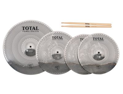 Total Percussion SRC45 Low Volume Cymbals Box Set. Silver