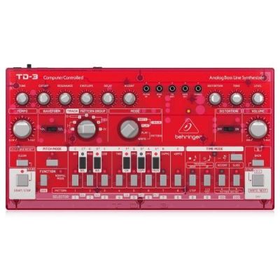 Behringer TD-3-SB Bass Line Synth - Translucent Red