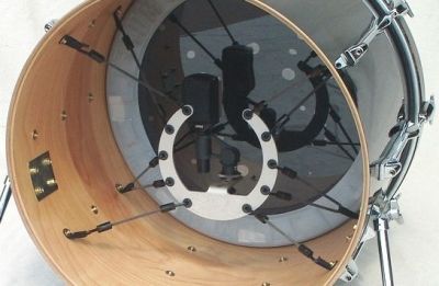 Kelly SHU - PRO shock-mount holder for drum microphones. - SILVER