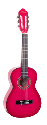 Valencia VC101PKS - 1/4 Size Classical Guitar - Gloss Pink Sunburst