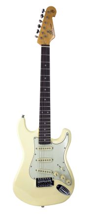 SX 3/4 Electric Guitar in Vintage White w/ Gig Bag