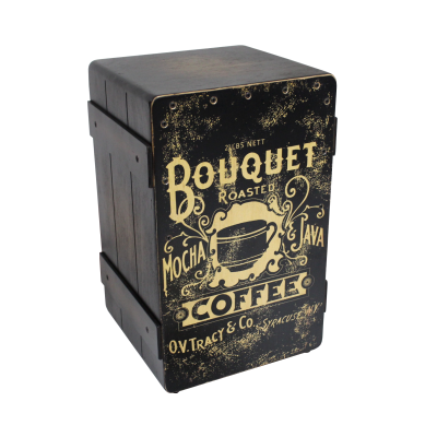 Samba Cajon Pro with Coffee Crate Design in Black