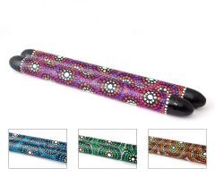 Clapstix 30cm x 2.5cm Hand painted