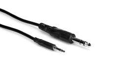 Hosa - CMS-110 - Stereo Interconnect, 3.5 mm TRS to 1/4 in TRS, 10 ft