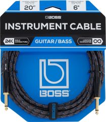 Boss - BIC-20 20ft/6m Instrument Cable - Black 