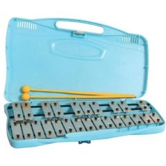MP AX25S Glockenspiel 25 Grey notes in Blue Case