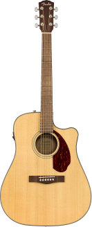 Fender CD-140SCE Acoustic Guitar - Walnut Fingerboard - Natural w/case